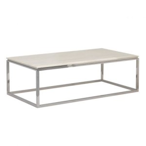 Ława Marble ivory white 70x130x42cm