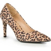 Szpilki ze skóry nubukowej