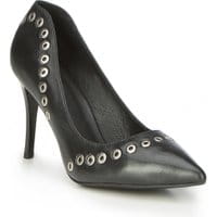 Szpilki ze skóry licowej