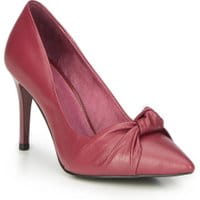 Szpilki ze skóry licowej