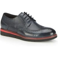 Półbuty męskie - skóra licowa - Delikatny połysk