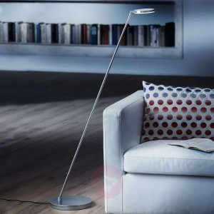 Lampa stojąca LED Plano S, z matowym wykończ. alu