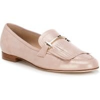 Buty damskie - Mokasyny - Pudrowyróż