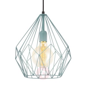 Kolor mięty, lampa wisząca Carlton w stylu vintage