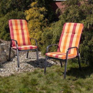 Materac ogrodowy 120 x 50 x 60 cm kolorowa krata