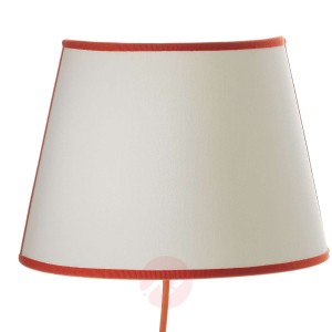 Ceramiczna lampa ścienna A183 tkanina pomarańczowa