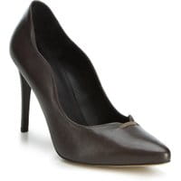 szpilki ze skóry licowej