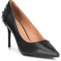 Szpilki ze skóry licowej