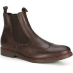 Buty męskie -  Brązowe - Sztyblety 