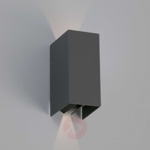 Kinkiet zewnętrzny LED Blind, ciemnoszary