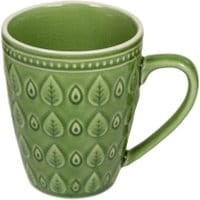 Kubek Leaf Design Green