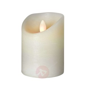 Świeca LED Shine, Ø 7,5 cm, kość słoniowa, 10 cm