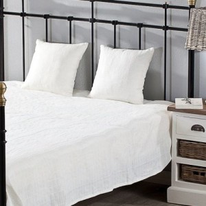 Komplet Milena white 150x250cm pled + 2 poszewki -50%