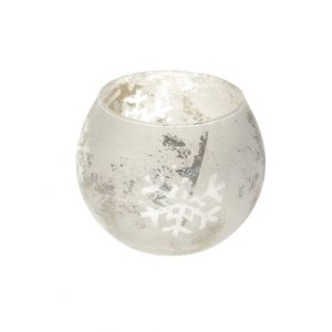 Świecznik Snowflakes wys. 12cm white