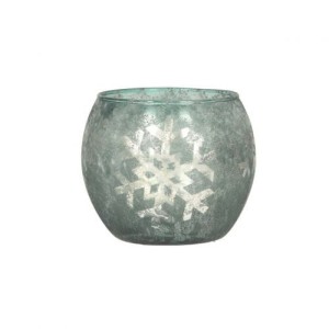 Świecznik Snowflakes wys. 10 turquoise