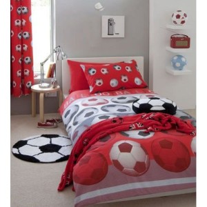 Komplet zasłon Football Red 168x183cm