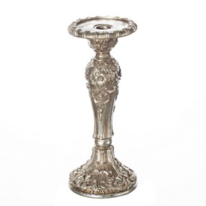 Świecznik Loreta 11x26cm silver