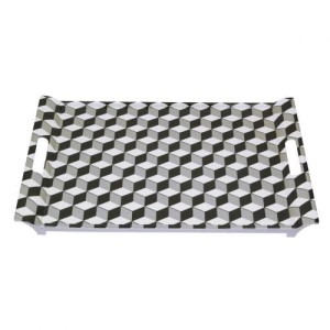 Taca Geometric Black 49x34x4cm