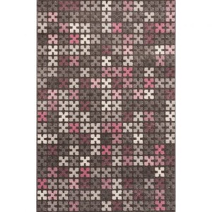 Dywan Sevilla Puzzle Charisma Rose/Frost Grey 135x190cm
