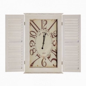 Zegar ścienny z okiennicami The New Era 87x9x70cm