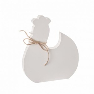 Dekoracja White Hen II 15cm