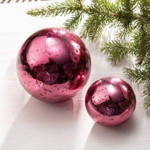 Dekoracja- kula Glass Ball pink śr. 10cm