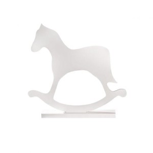 Dekoracja Rocking Horse white 25,5cm