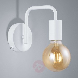 Lampa ścienna Diallo bez klosza, biały matowy