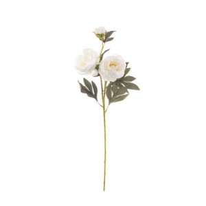 Gałązka White Peony 75cm