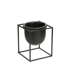 Kwietnik Cumbo Black 20cm