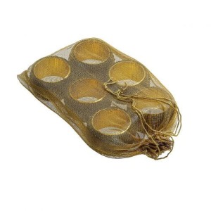 Zestaw obrączek na serwetki Gold