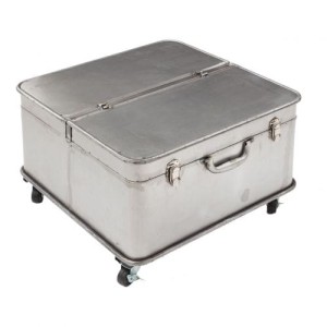 Stolik kawowy Factory Trunk 55x55x38cm Silver