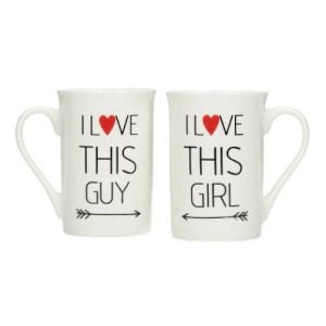 Zestaw kubków Love 2 szt. 270ml