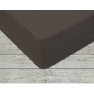 Prześcieradło jersey z gumką szare 90 × 200 cm
