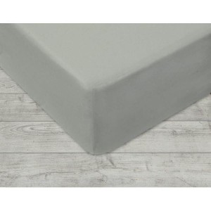 Prześcieradło jersey z gumką popielate 160 × 200 cm