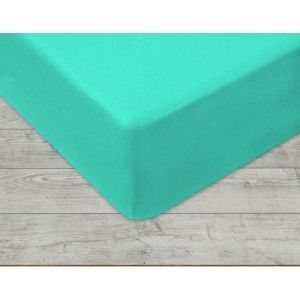 Prześcieradło jersey z gumką morskie 220 × 200 cm