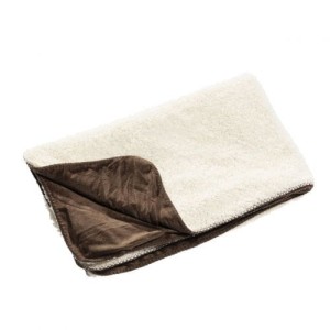 Pled Wolle brown 130x160cm