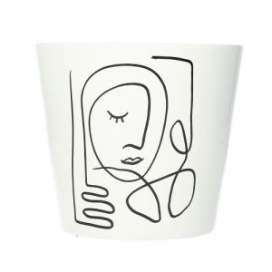 Osłona na doniczkę Face I 14cm