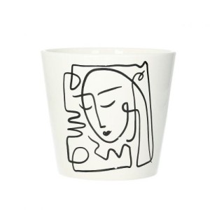 Osłona na doniczkę Face II 14cm
