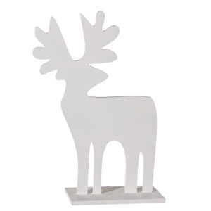 Dekoracja Deer white 50cm