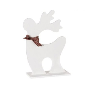 Dekoracja Christmas Deer white 50,5cm
