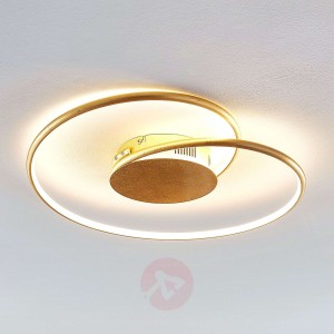 Lindby Joline lampa sufitowa LED, złota, 45 cm