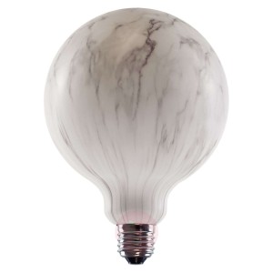 SEGULA żarówka globe LED 125 E27 8W marmur 4 400 K
