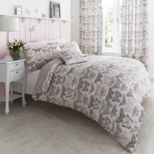 Pościel dwustronna Pastiche Butterfly pink 200 × 200 cm