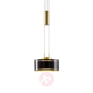 Lampa wisząca LED Lavin, 1-pkt., mosiądz/czarny