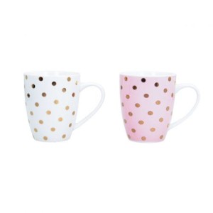 Zestaw kubków Gold Dots 2szt.