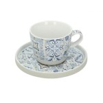 Filiżanka ze spodkiem Casa Decor blue 250ml