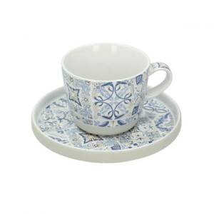 Filiżanka ze spodkiem Casa Decor blue 250ml