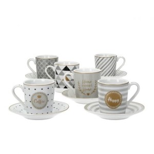 Zestaw filiżanek do espresso Happy 6 szt. 100ml