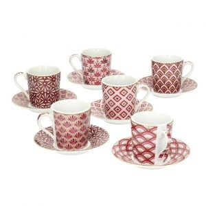 Zestaw filiżanek do espresso Damask 6 szt. 100ml